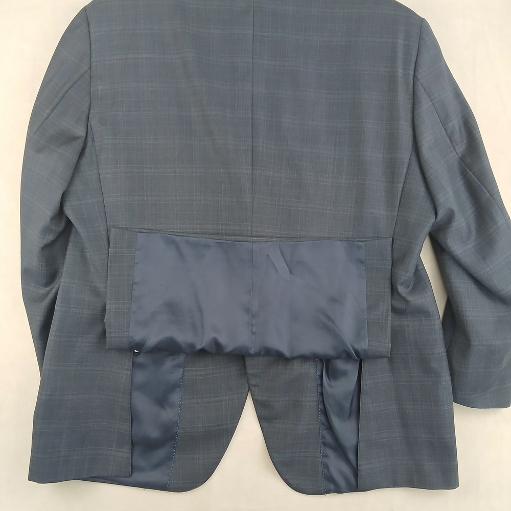Peter Millar Loro Piana 46R Mens Blazer Sport Coat Plaid Super 130s 23x31 Plaid - Picture 12 of 16
